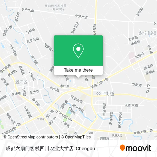 成都六扇门客栈四川农业大学店 map
