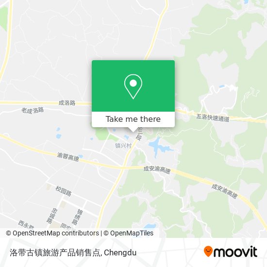 洛带古镇旅游产品销售点 map
