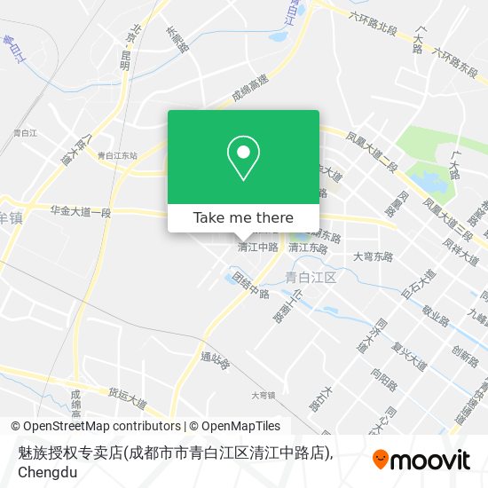 魅族授权专卖店(成都市市青白江区清江中路店) map