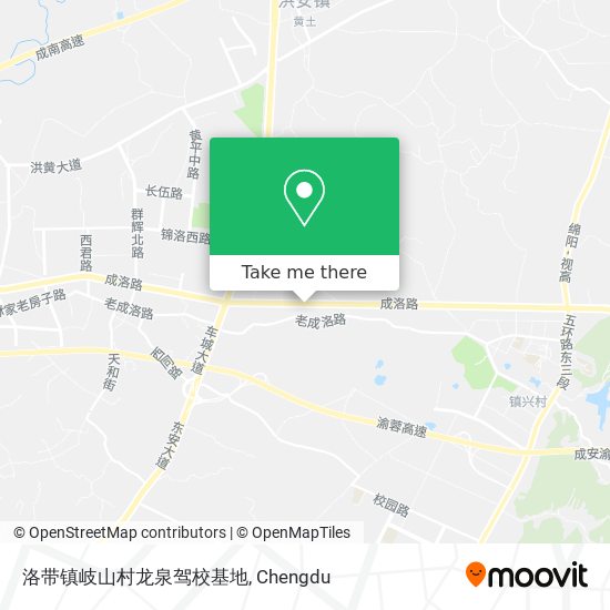 洛带镇岐山村龙泉驾校基地 map