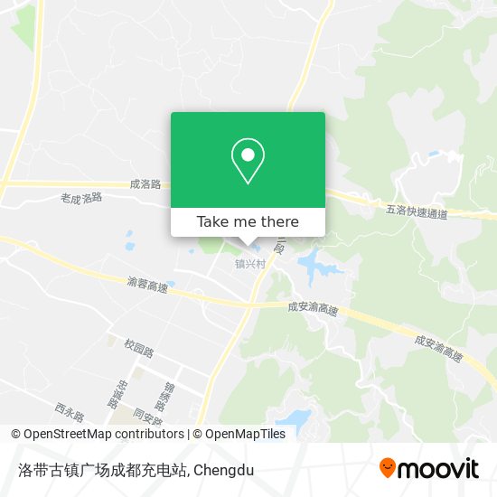 洛带古镇广场成都充电站 map