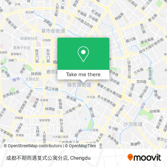 成都不期而遇复式公寓分店 map
