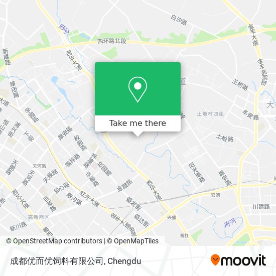成都优而优饲料有限公司 map