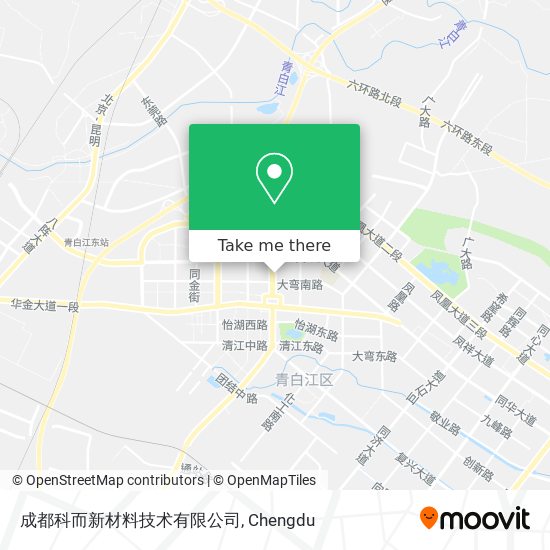 成都科而新材料技术有限公司 map