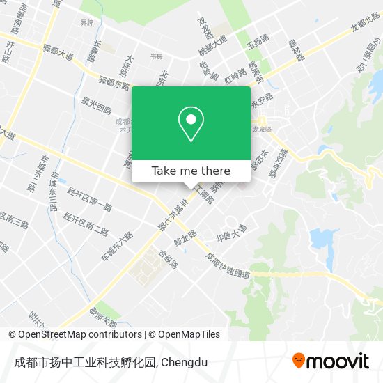 成都市扬中工业科技孵化园 map