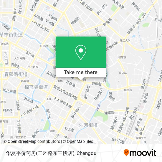 华夏平价药房(二环路东三段店) map