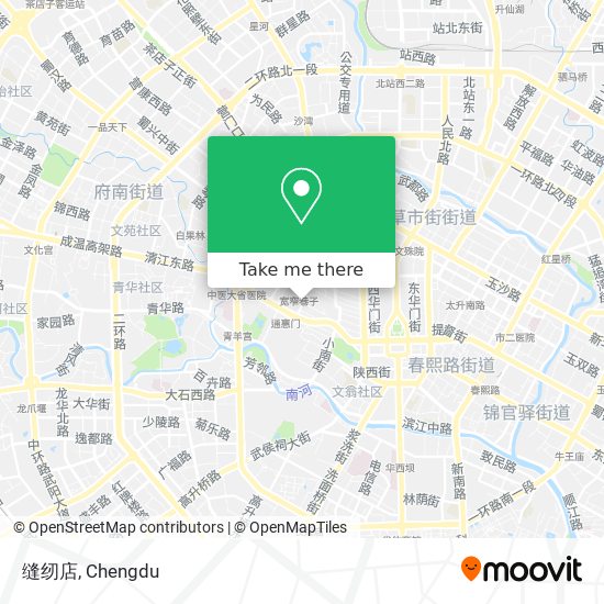 缝纫店 map