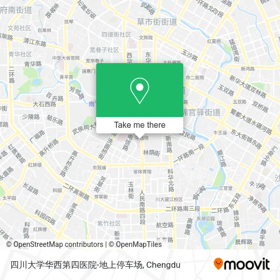 四川大学华西第四医院-地上停车场 map
