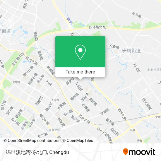绵世溪地湾-东北门 map