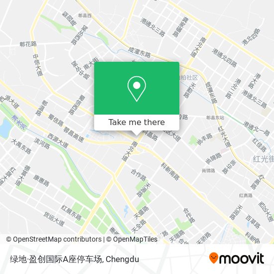 绿地·盈创国际A座停车场 map