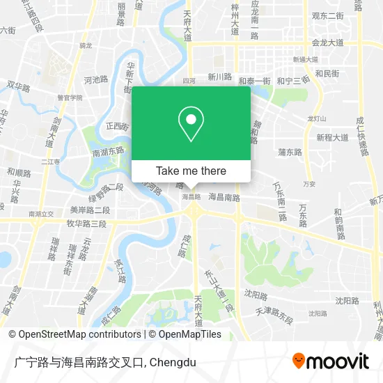 广宁路与海昌南路交叉口 map