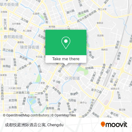 成都悦庭洲际酒店公寓 map
