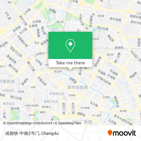 成都铁-中南2号门 map