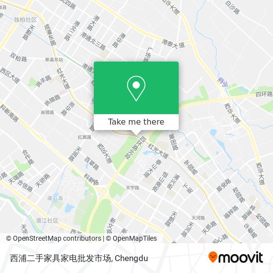 西浦二手家具家电批发市场 map