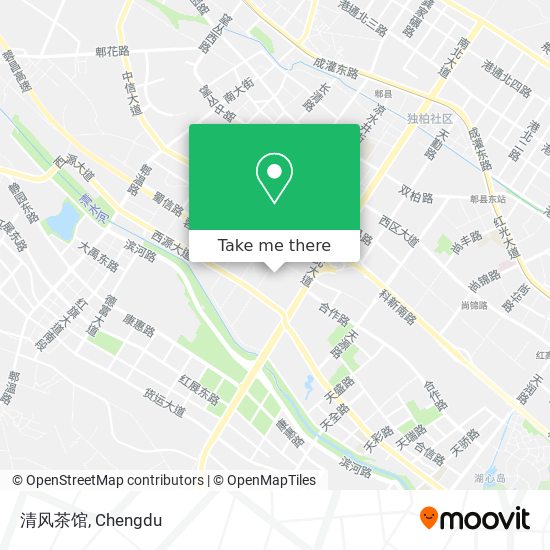 清风茶馆 map