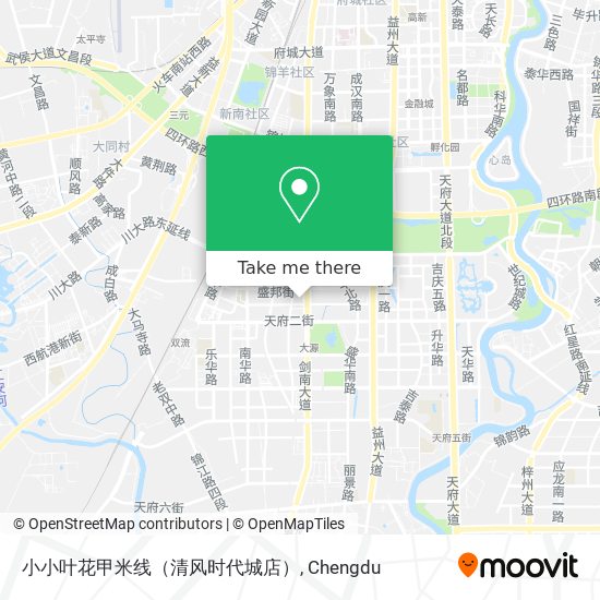 小小叶花甲米线（清风时代城店） map