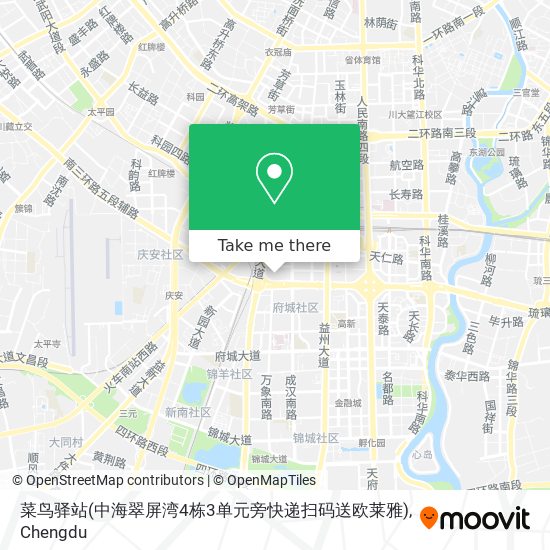 菜鸟驿站(中海翠屏湾4栋3单元旁快递扫码送欧莱雅) map