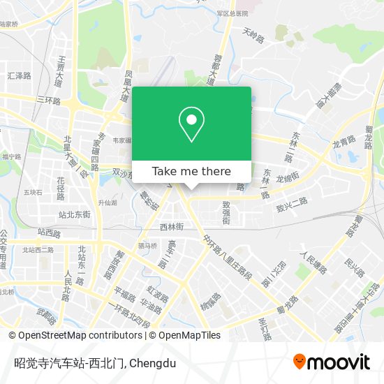 昭觉寺汽车站-西北门 map