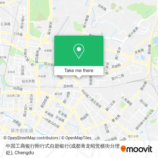 中国工商银行附行式自助银行(成都青龙昭觉横街分理处) map