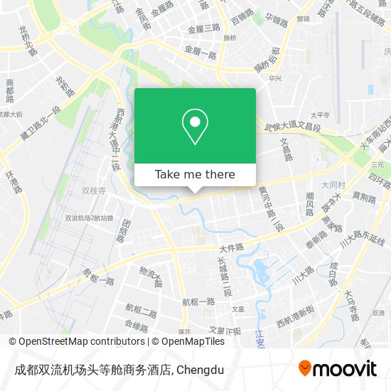 成都双流机场头等舱商务酒店 map
