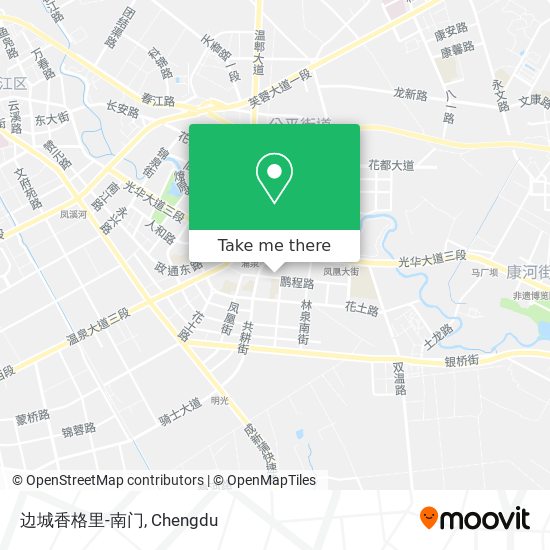 边城香格里-南门 map