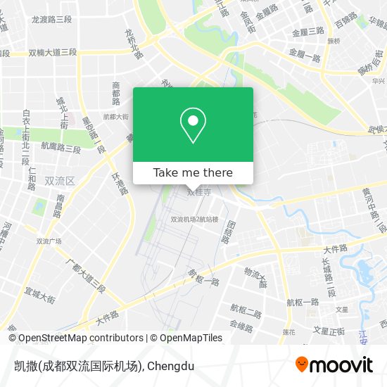 凯撒(成都双流国际机场) map
