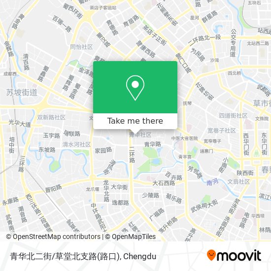 青华北二街/草堂北支路(路口) map