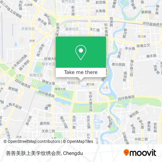 善善美肤上美学纹绣会所 map
