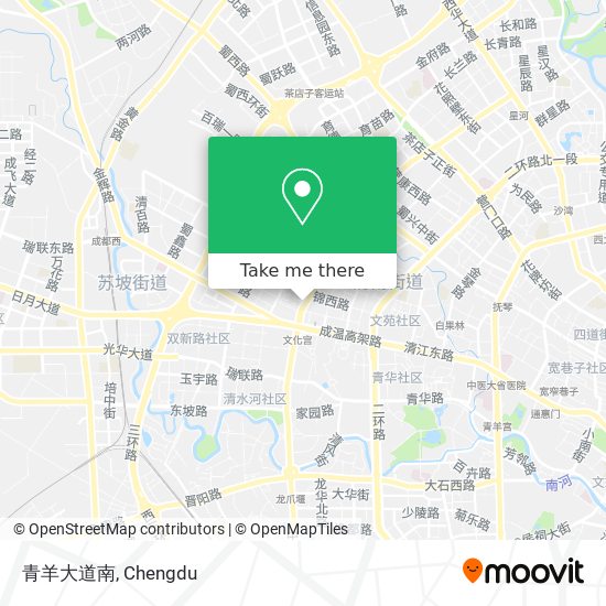 青羊大道南 map