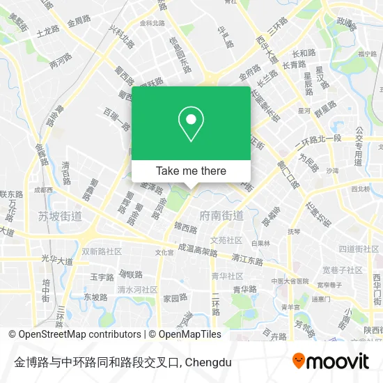 金博路与中环路同和路段交叉口 map