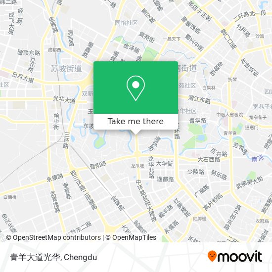青羊大道光华 map