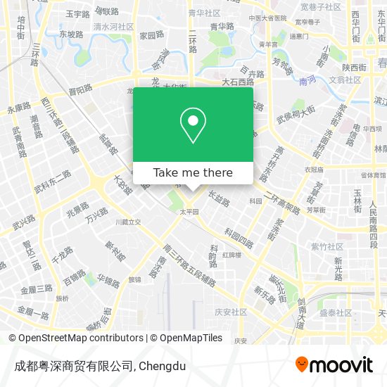 成都粤深商贸有限公司 map