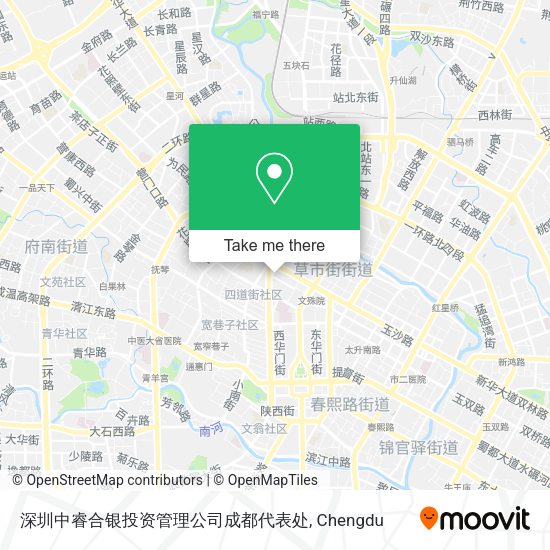 深圳中睿合银投资管理公司成都代表处 map