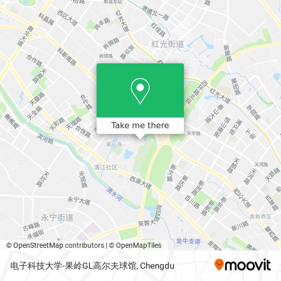 电子科技大学-果岭GL高尔夫球馆 map