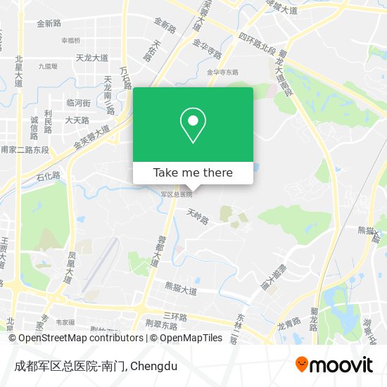 成都军区总医院-南门 map