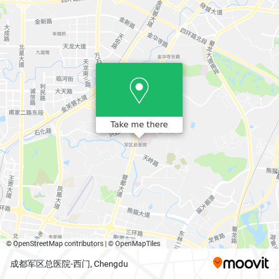 成都军区总医院-西门 map