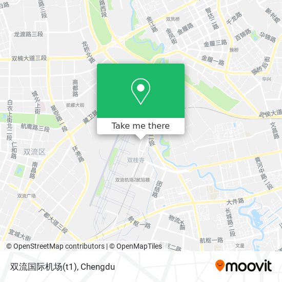 双流国际机场(t1) map