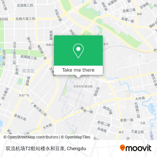 双流机场T2航站楼永和豆浆 map