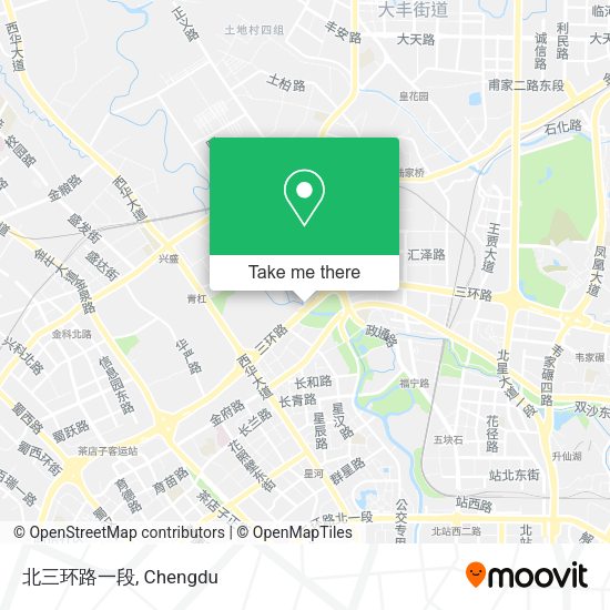 北三环路一段 map