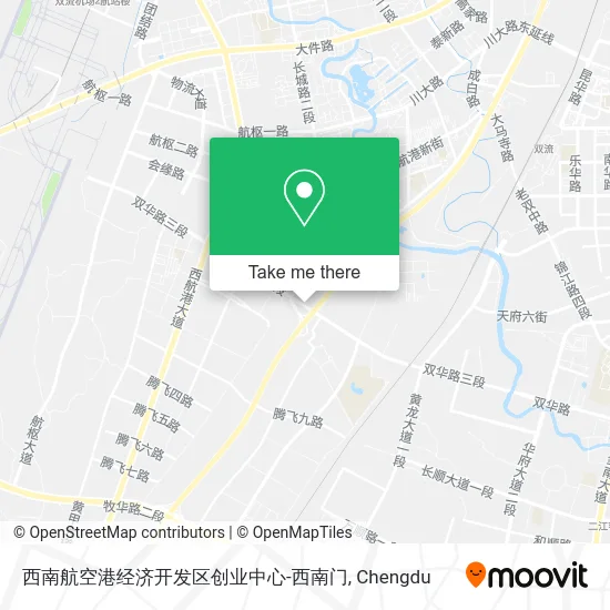 西南航空港经济开发区创业中心-西南门 map