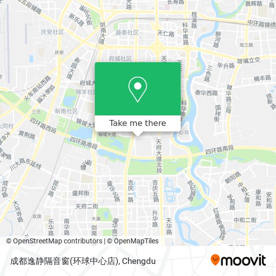 成都逸静隔音窗(环球中心店) map