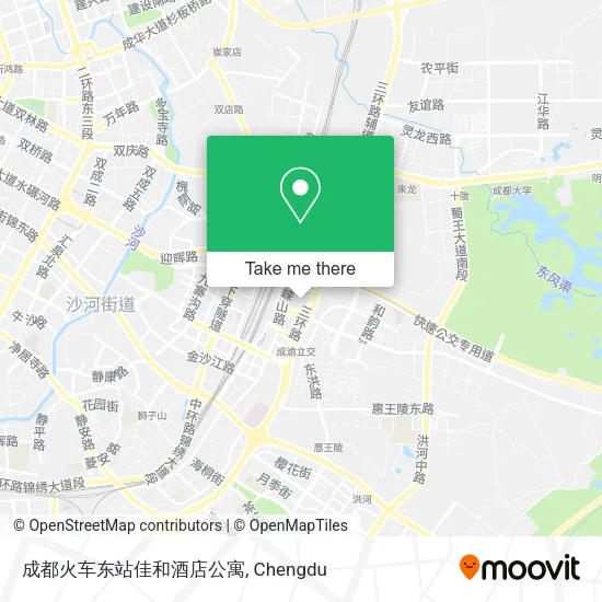 成都火车东站佳和酒店公寓 map