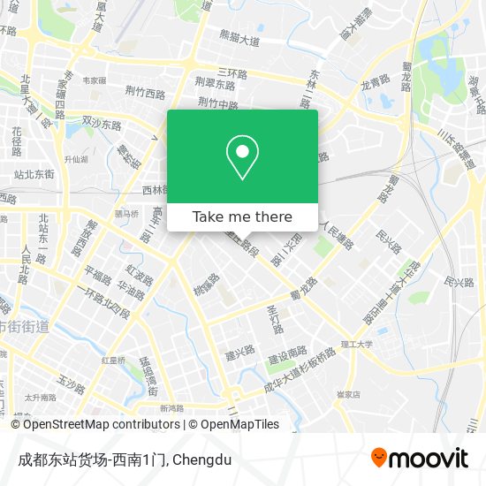 成都东站货场-西南1门 map