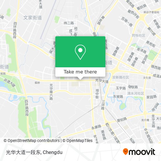 光华大道一段东 map