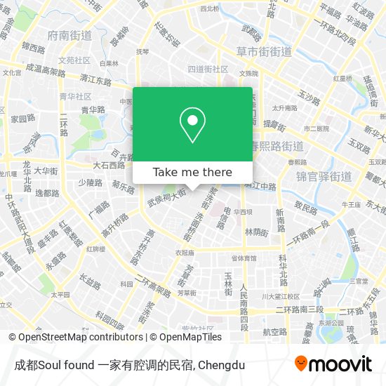 成都Soul found 一家有腔调的民宿 map