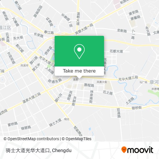 骑士大道光华大道口 map