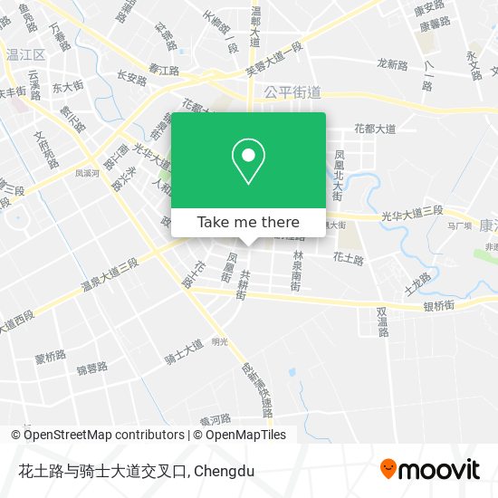 花土路与骑士大道交叉口 map