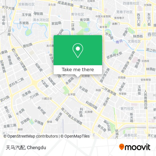 天马汽配 map