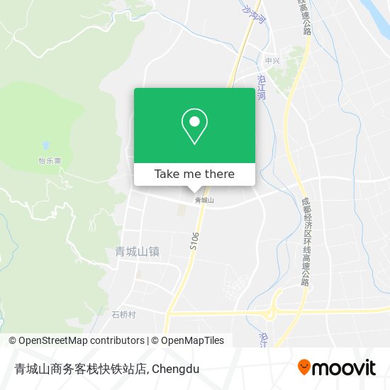 青城山商务客栈快铁站店 map