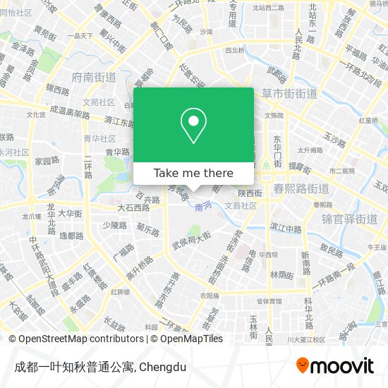 成都一叶知秋普通公寓 map